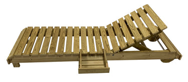 Nojata wooden sun lounger